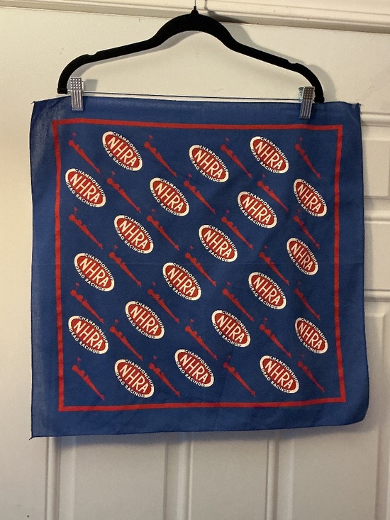 NHRA Other - Vintage Championship NHRA Drag Racing Dragster Blue Scarf Bandana Square